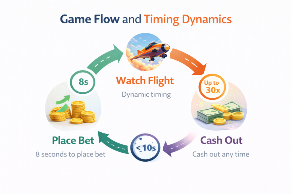 Game Flow and Timing Dynamics